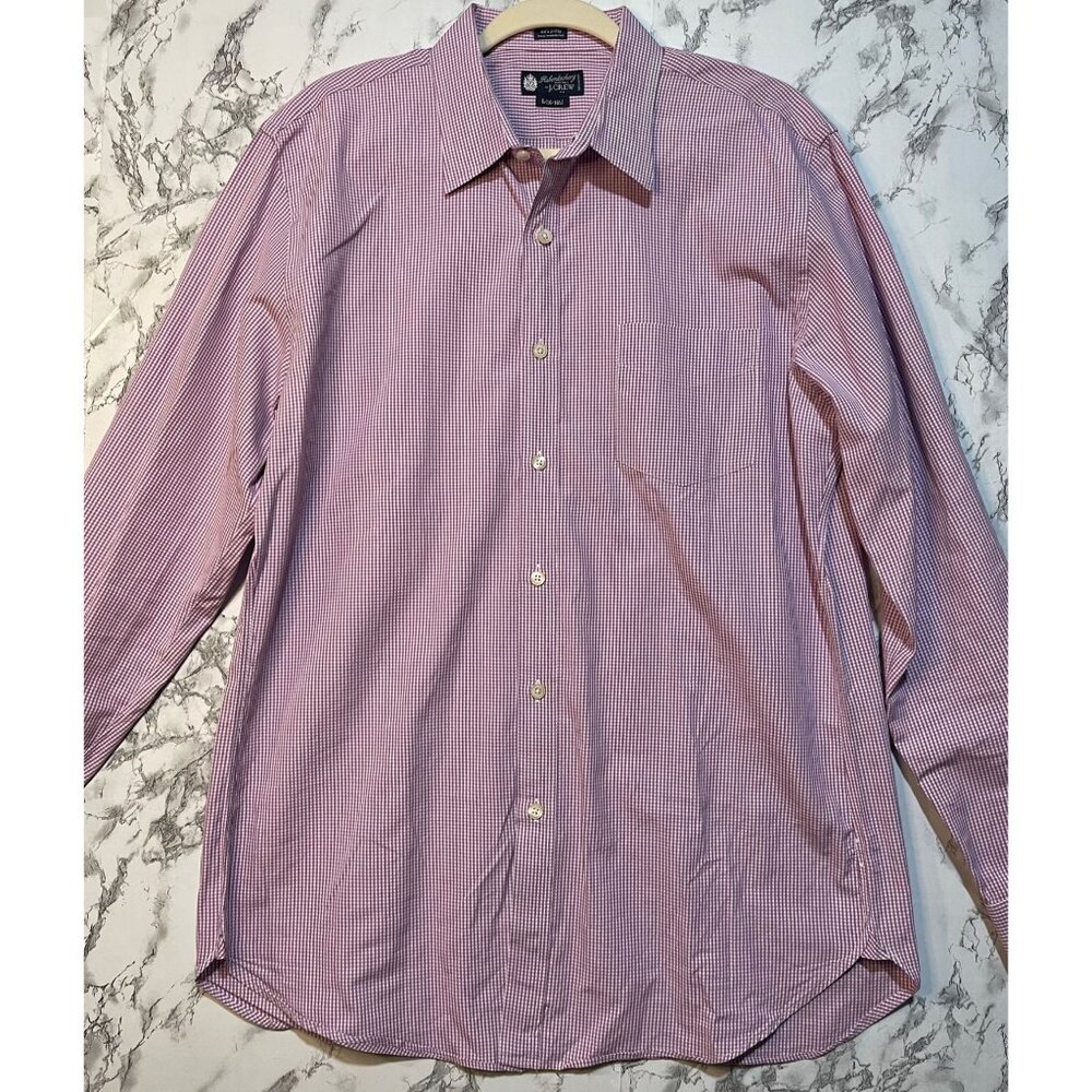 J. Crew Haberdashery Mens 2-Ply Cotton Long Sleeve Button-Down Shirt L (16-16.5)